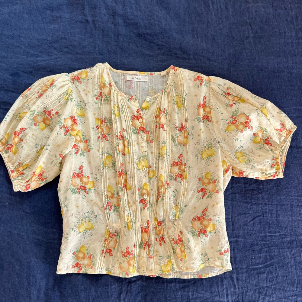 Doen Narcissa Top Orchard Botanical print small